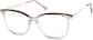 Angle view of Square Glasses 7839315 in Brown thumbnail