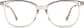 Front view of Square Glasses 7839315 in Brown thumbnail