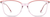 Front view of Square Glasses 7839319 in Pink thumbnail