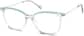 Angle view of Square Glasses 7839324 in Green thumbnail