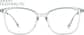 Front view of Square Glasses 7839324 in Green thumbnail