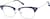 Angle view of Browline Glasses 7839416 in Navy thumbnail