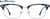 Front view of Browline Glasses 7839416 in Navy thumbnail