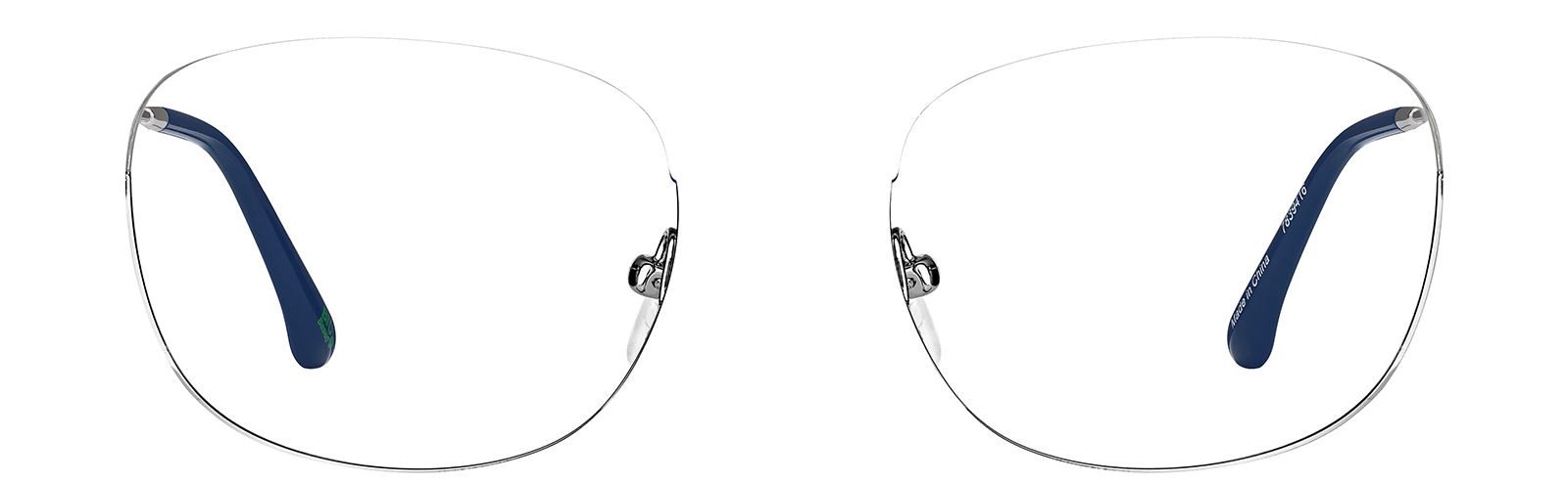 Navy Browline Glasses #7839416 | Zenni Optical