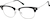 Angle view of Browline Glasses 7839421 in Black thumbnail