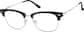 Angle view of Browline Glasses 7839421 in Black thumbnail