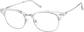 Angle view of Browline Glasses 7839423 in Clear thumbnail