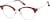 Angle view of Browline Glasses 7839518 in Red thumbnail