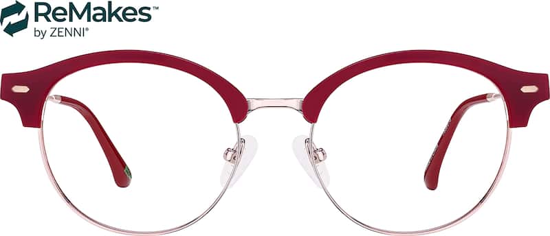 Red Browline Glasses