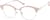 Angle view of Browline Glasses 7839519 in Pink thumbnail