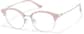 Angle view of Browline Glasses 7839519 in Pink thumbnail
