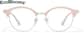 Front view of Browline Glasses 7839519 in Pink thumbnail