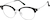Angle view of Browline Glasses 7839521 in Black thumbnail