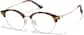 Angle view of Browline Glasses 7839525 in Tortoiseshell thumbnail