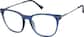 Angle view of Square Glasses 7839616 in Blue thumbnail