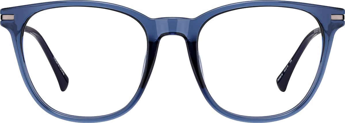 Front view of Square Glasses 7839616 in Blue