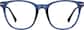 Front view of Square Glasses 7839616 in Blue thumbnail