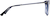 Side view of Square Glasses 7839616 in Blue thumbnail