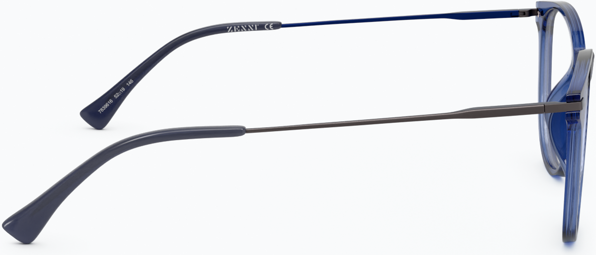 Side view of Square Glasses 7839616 in Blue thumbnail