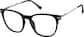 Angle view of Square Glasses 7839621 in Black thumbnail