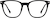 Front view of Square Glasses 7839621 in Black thumbnail