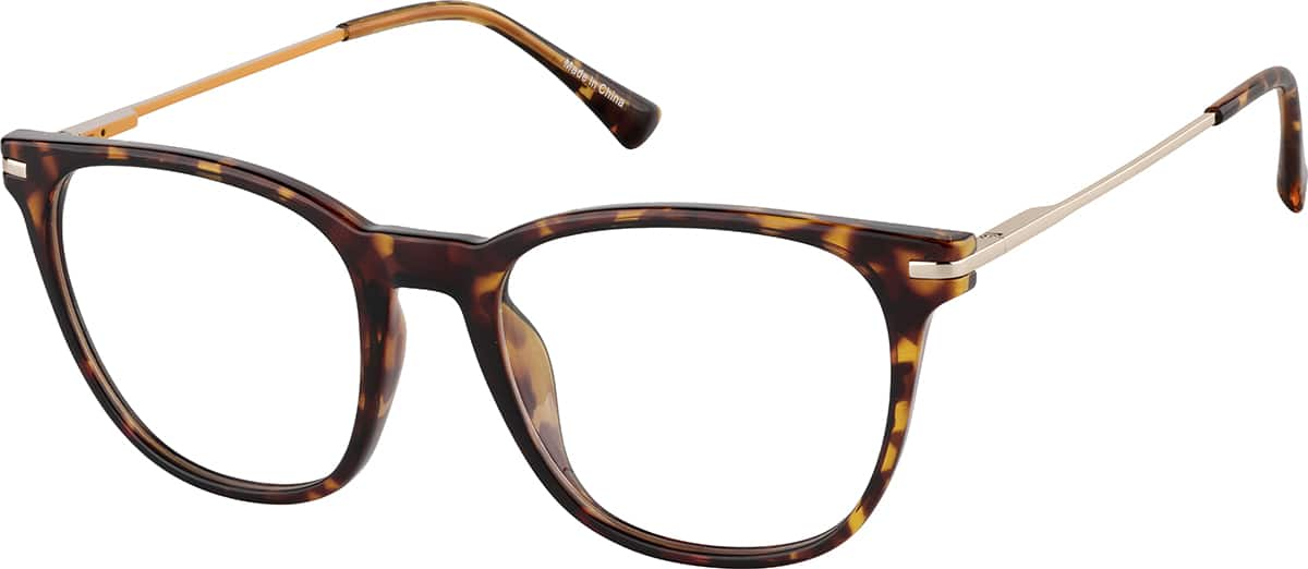 Angle view of Square Glasses 7839625 in Tortoiseshell