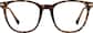 Front view of Square Glasses 7839625 in Tortoiseshell thumbnail