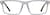 Front view of Rectangle Glasses 7839712 in Gray thumbnail
