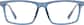 Front view of Rectangle Glasses 7839716 in Blue thumbnail