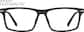 Front view of Rectangle Glasses 7839721 in Black thumbnail