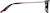 Side view of Rectangle Glasses 7839721 in Black thumbnail