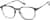 Angle view of Square Glasses 7839812 in Gray thumbnail