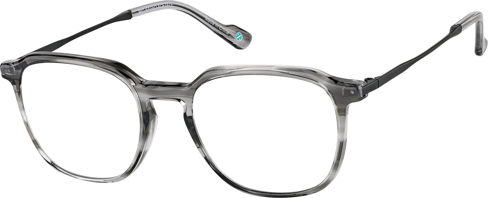 Gray Square Glasses #7839812 | Zenni Optical