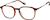 Angle view of Square Glasses 7839815 in Brown thumbnail