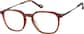 Angle view of Square Glasses 7839815 in Brown thumbnail
