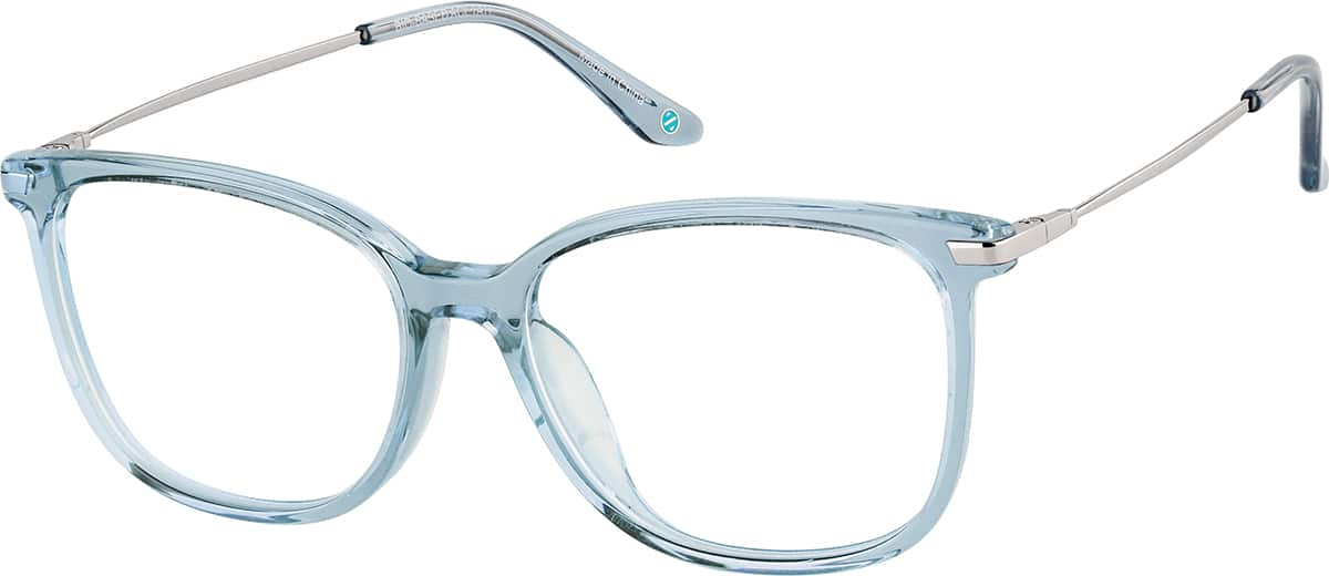 Angle view of Square Glasses 7839916 in Blue