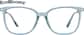 Front view of Square Glasses 7839916 in Blue thumbnail