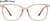 Front view of Square Glasses 7839919 in Pink thumbnail