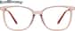 Front view of Square Glasses 7839919 in Pink thumbnail