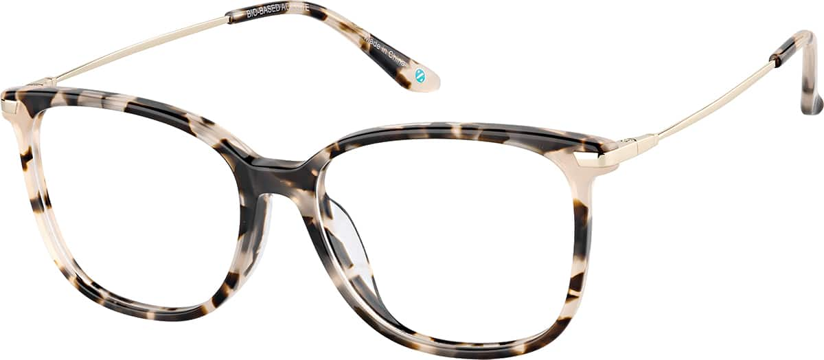 Angle view of Square Glasses 7839925 in Tortoiseshell