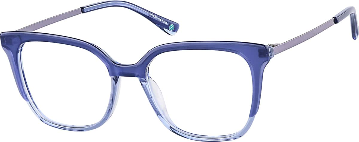 Angle view of Square Glasses 7840216 in Blue