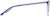 Side view of Square Glasses 7840216 in Blue thumbnail