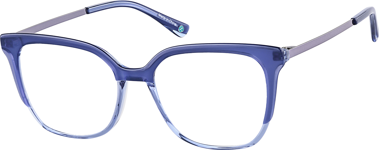 Blue Square Glasses #7840216 | Zenni Optical