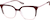 Angle view of Square Glasses 7840218 in Red thumbnail