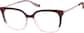 Angle view of Square Glasses 7840218 in Red thumbnail