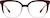 Front view of Square Glasses 7840218 in Red thumbnail