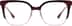 Square Glasses 7840218 in Red