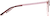 Side view of Square Glasses 7840218 in Red thumbnail