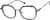 Angle view of Geometric Glasses 7840312 in Gray thumbnail