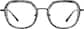 Front view of Geometric Glasses 7840312 in Gray thumbnail